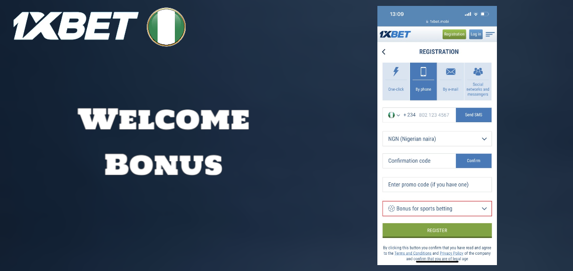 1xBet Welcome Bonus upon registration